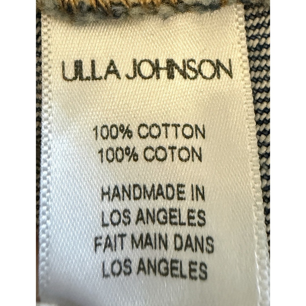 Ulla Johnson Astrid Denim Midi Skirt NWOT Retail $530 Frayed Waist Indigo Boho 4 - Picture 8 of 13